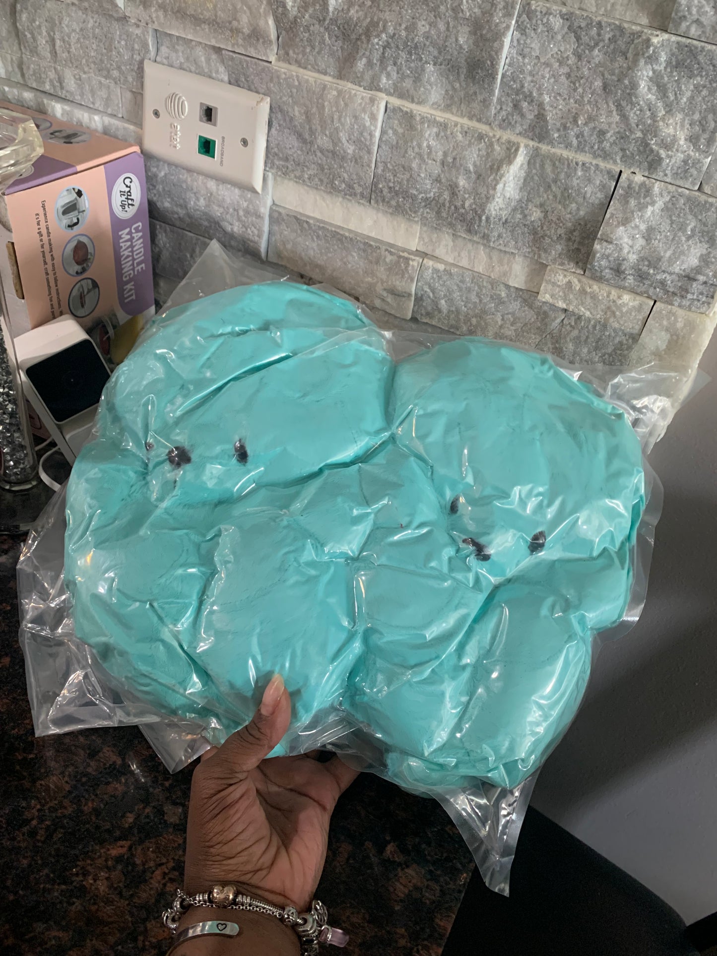 Teal Blue Teddy Bear Plush shoes