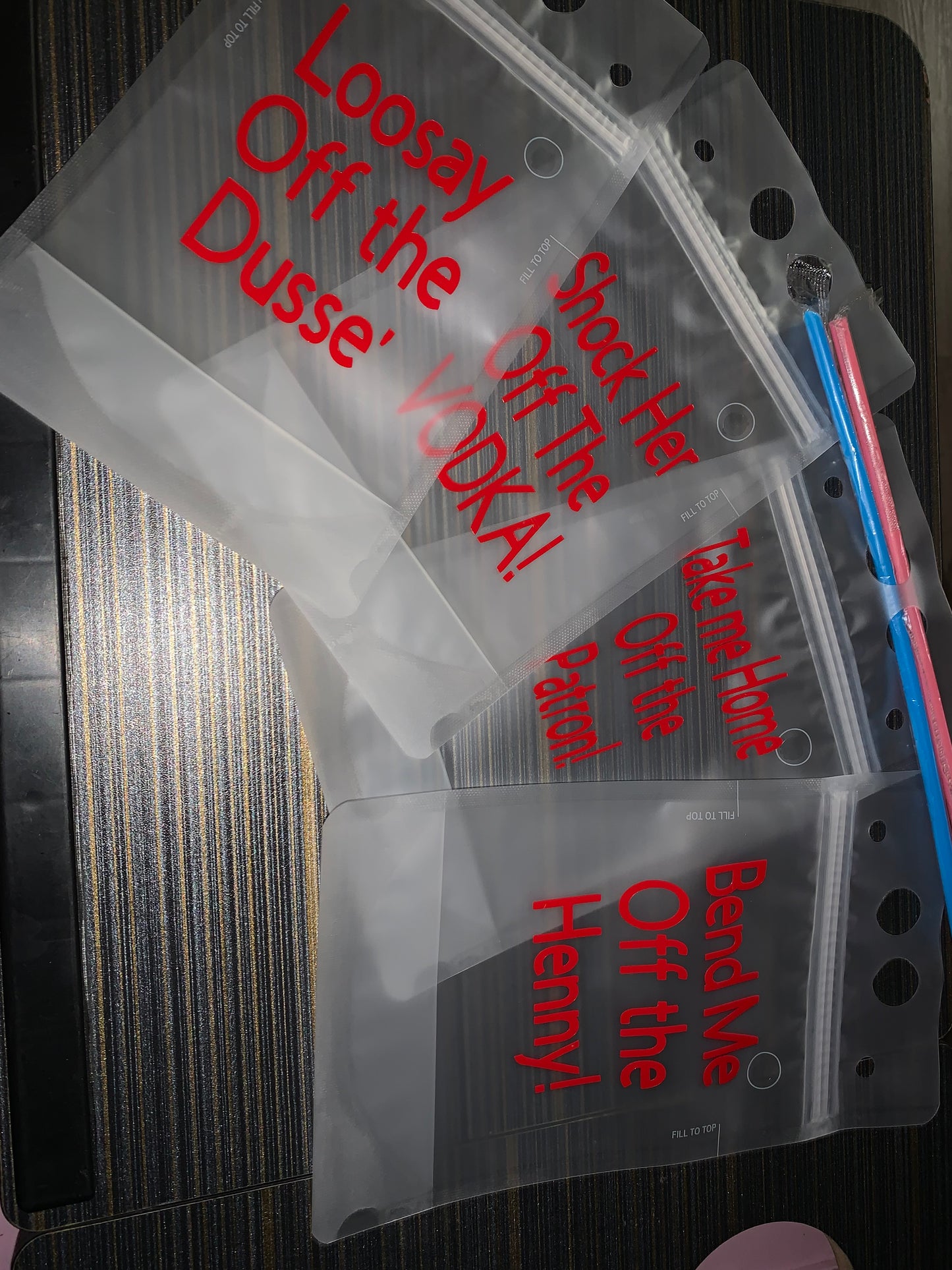 Refillable Custom Drink Pouches