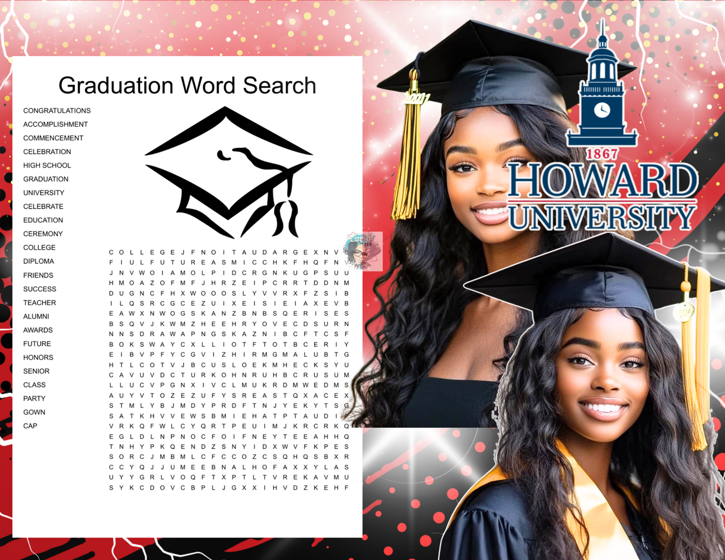 Custom Graduation Activity Booklets