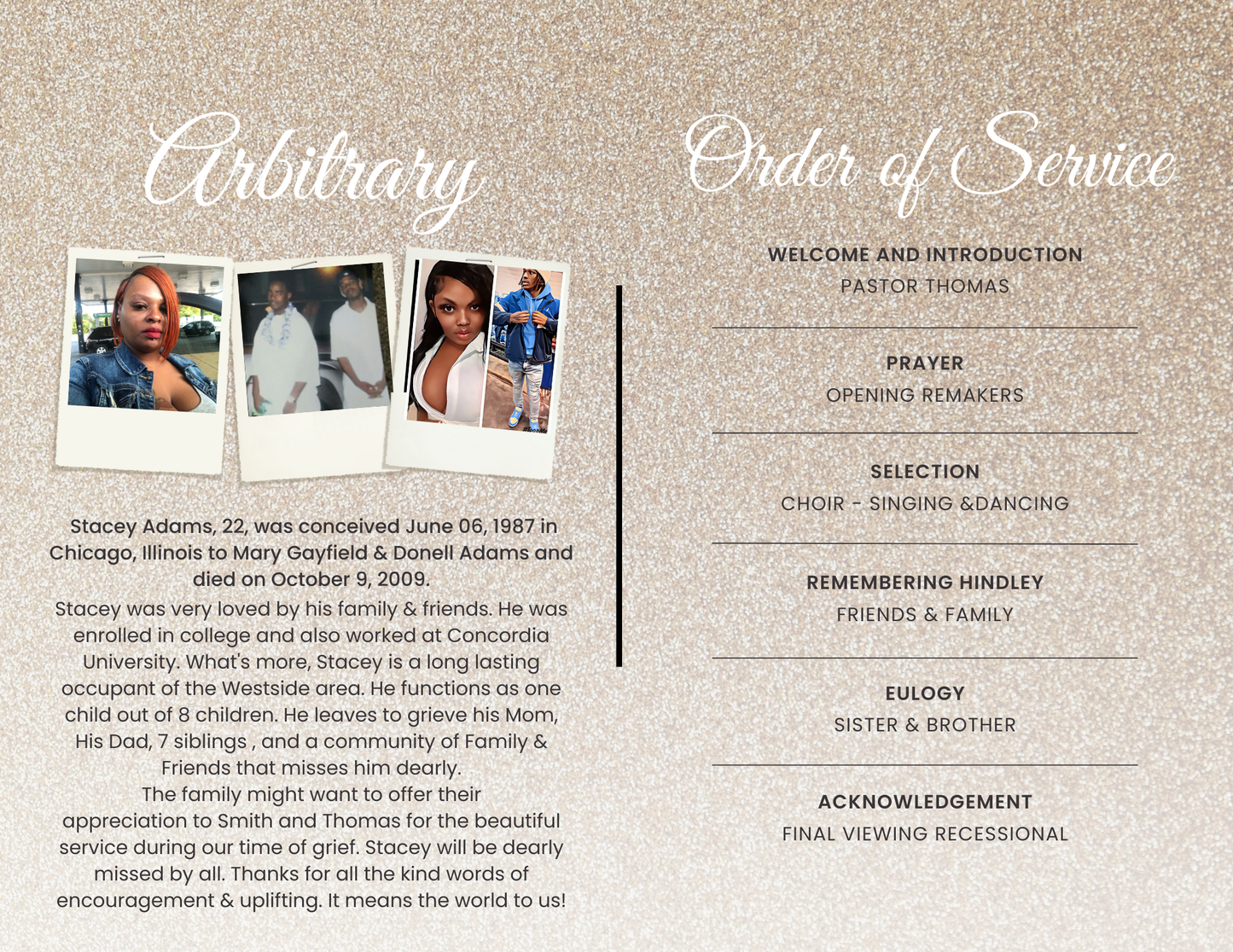 Obituaries style 1