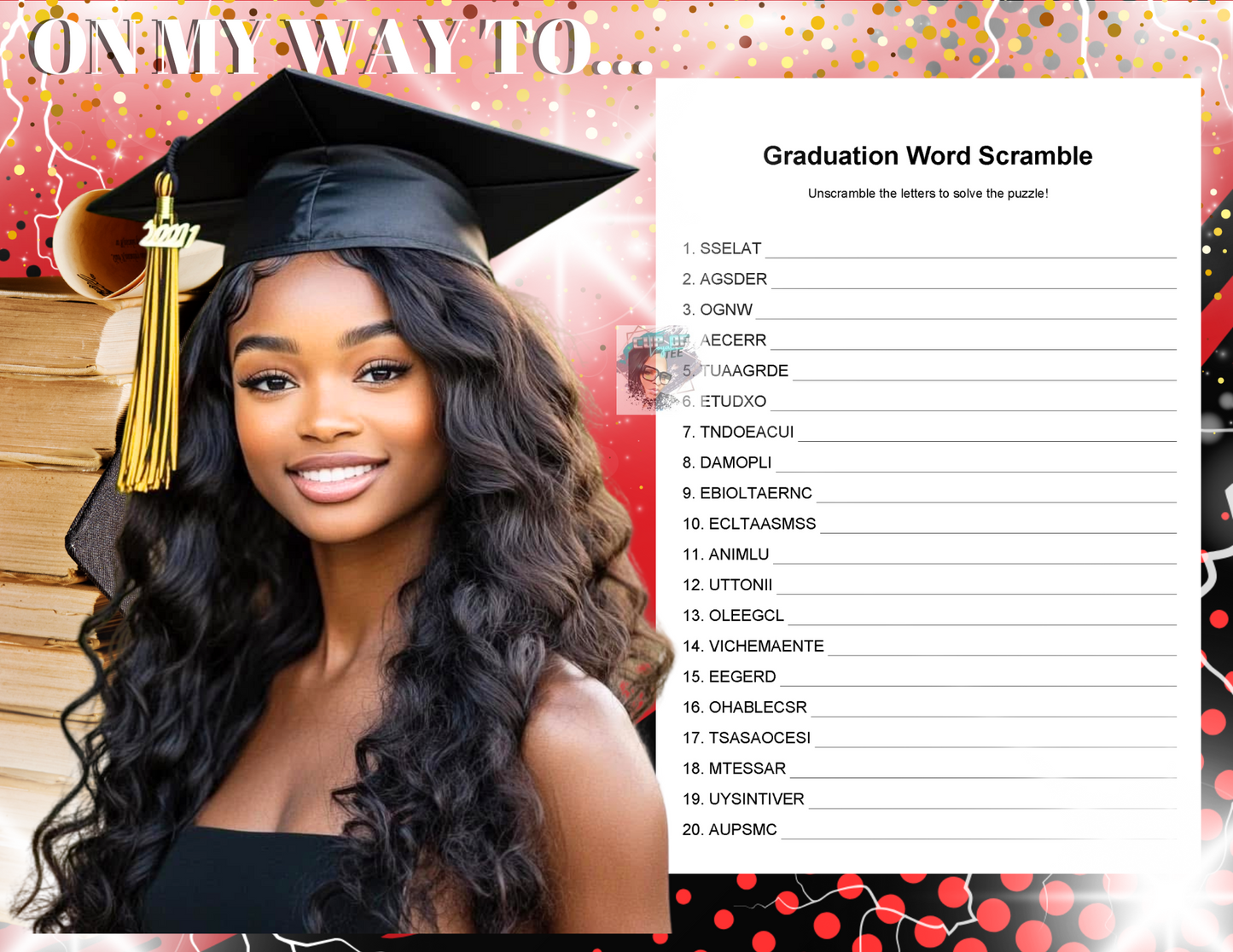 Custom Graduation Activity Booklets