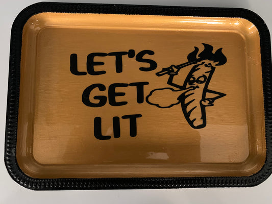 Lets Get Lit Rolling Tray